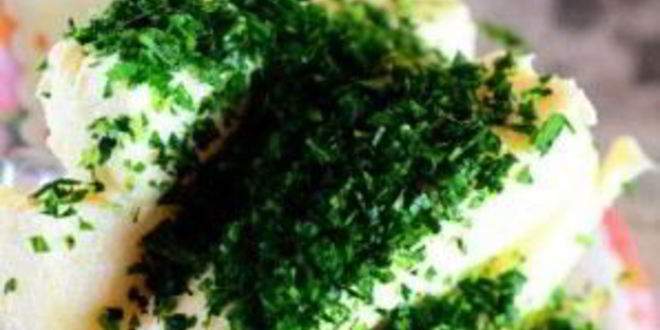 Рецепт стейка на кости с зеленым маслом