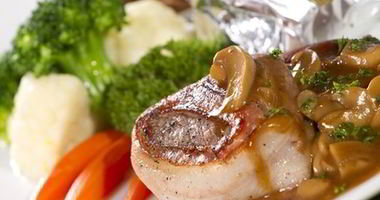 Рецепт Стейка с грибным соусом