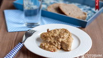 Рецепт Стейков из индейки с миндальным соусом