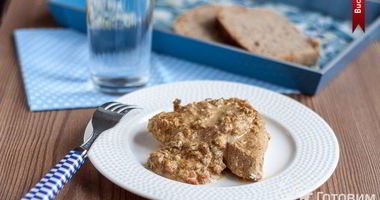 Рецепт Стейков из индейки с миндальным соусом