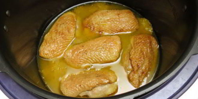 Рецепт стейков из утки с апельсинами в мультиварке