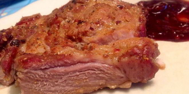 Рецепт свиного стейка на решетке