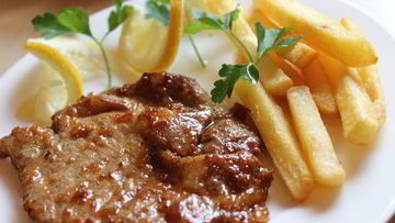 Рецепт Свиного стейка в апельсиновом маринаде