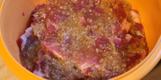 Рецепт свиного стейка в апельсиновом маринаде