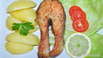 Рецепт Жареных стейков семги