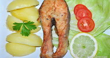 Рецепт Жареных стейков семги