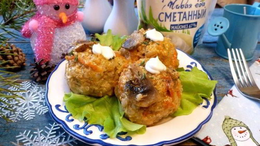 Как приготовить тефтели слободские в грибной подливе