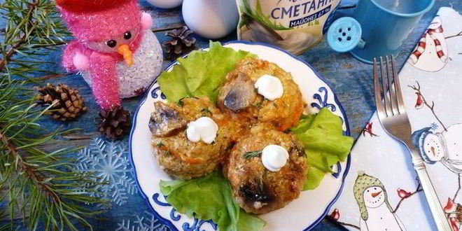 Рецепт тефтелей слободских в грибной подливе