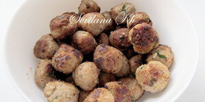 Рецепт тефтелек с пастой мафальдине в пикантном соусе