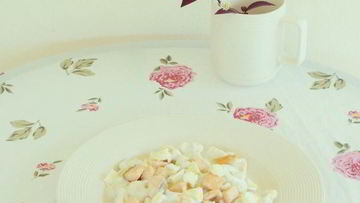 Рецепт Тыквенных ньокков в соусе бешамель с форелью и сыром Бри