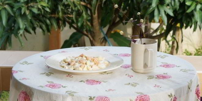 Рецепт тыквенных ньокков в соусе бешамель с форелью и сыром бри