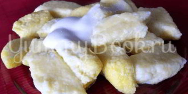Рецепт ленивых вареников с бананом