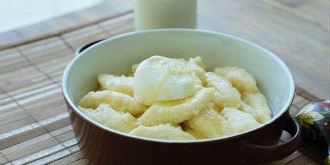 Рецепт ленивых вареников с топленым молоком