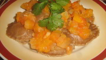 Рецепт Ржаных вареников с тыквой на пару, постные