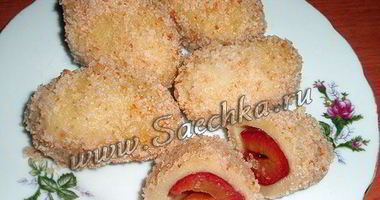 Рецепт Вареников из картофельного теста со сливами