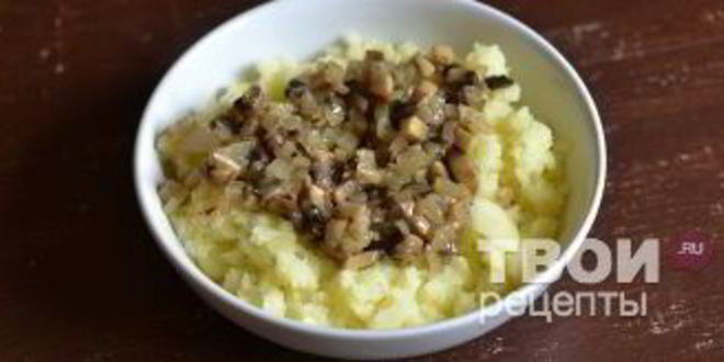 Рецепт вареников с грибами