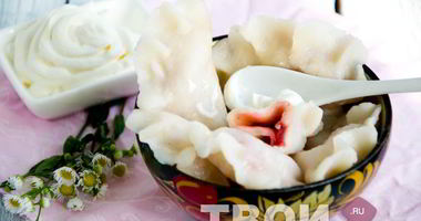 Рецепт Вареников с клубникой