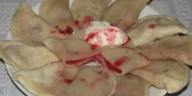 Рецепт вареников с малиной