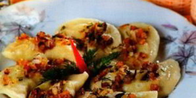 Рецепт вареников с салом и картошкой