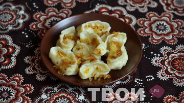 Рецепт Вареников с толченой картошкой