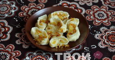 Рецепт Вареников с толченой картошкой