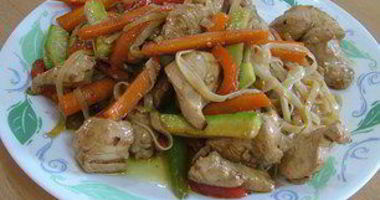 Рецепт Яичной лапши с куриной грудинкой