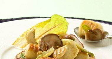 Рецепт Жареных ньокков в соусе из горгонзолы с грибами