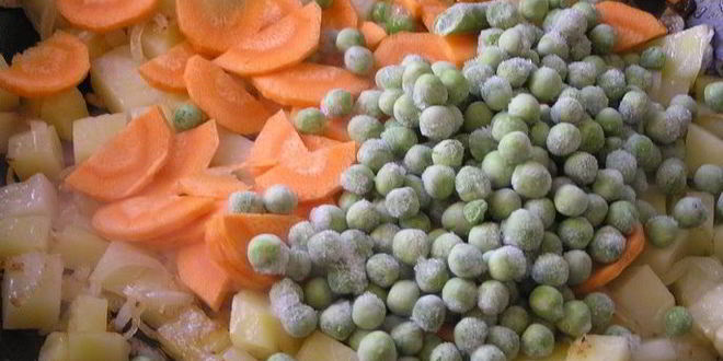 Рецепт быстрого жаркого из курицы с овощами