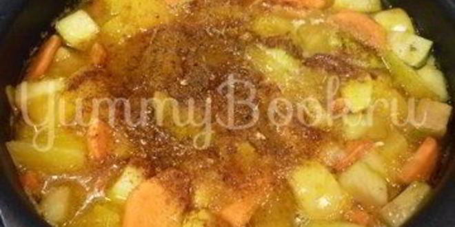 Рецепт легкого жаркого с тыквой и индейкой