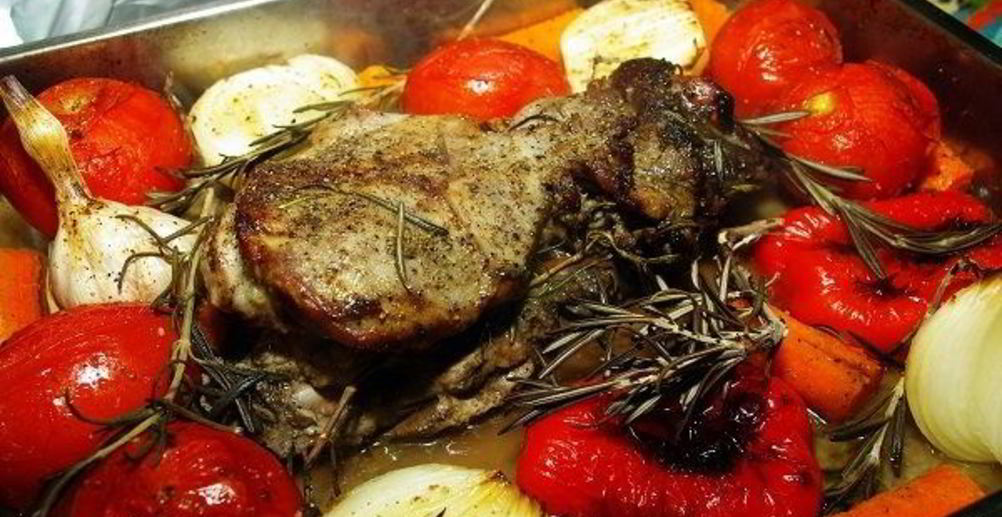 Рецепт жаркое в духовке с курицей