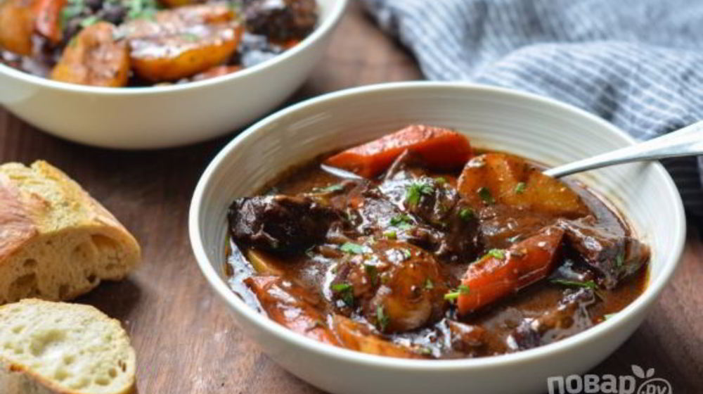 Как приготовить жаркое из говядины с овощами