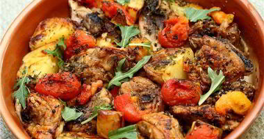 Рецепт Жаркого из курицы с овощами