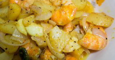 Рецепт Жаркого из рыбы с креветками