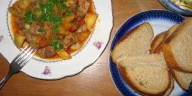 Рецепт жаркого на сковороде