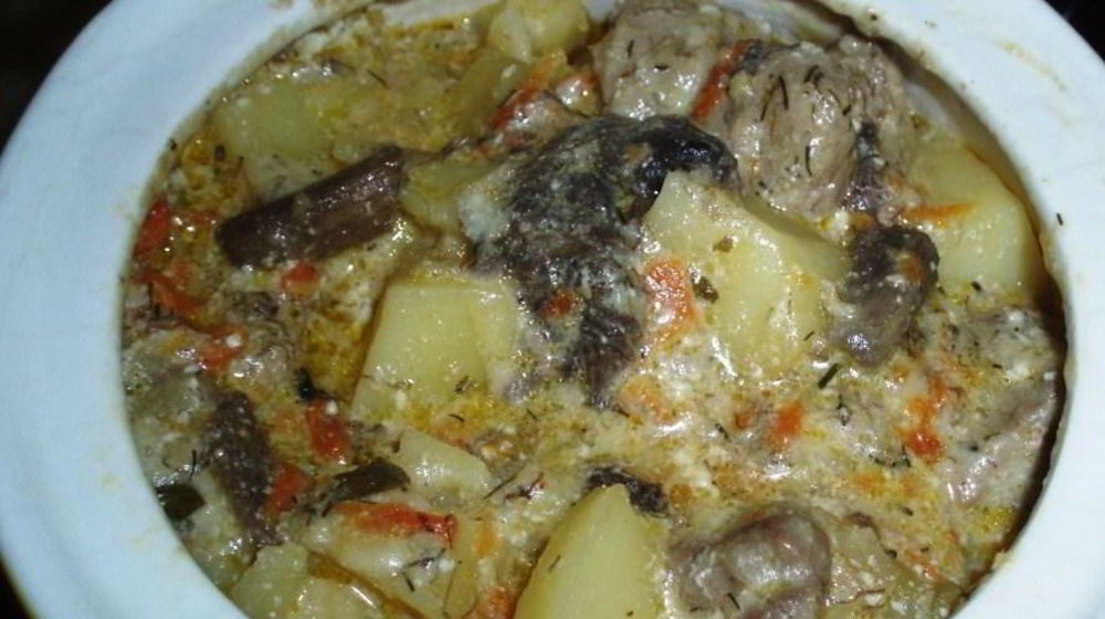 Как приготовить жаркое с мясом и грибами