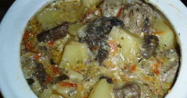Рецепт Жаркого с мясом и грибами