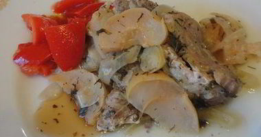 Рецепт Жаркого с яблоками