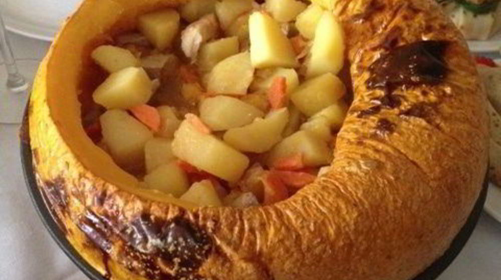 Как приготовить жаркое в тыкве, фаршированная тыква