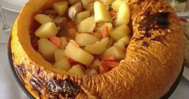 Рецепт Жаркого в тыкве, фаршированная тыква