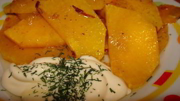 Рецепт Золотого гарнира из тыквы