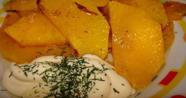 Рецепт Золотого гарнира из тыквы