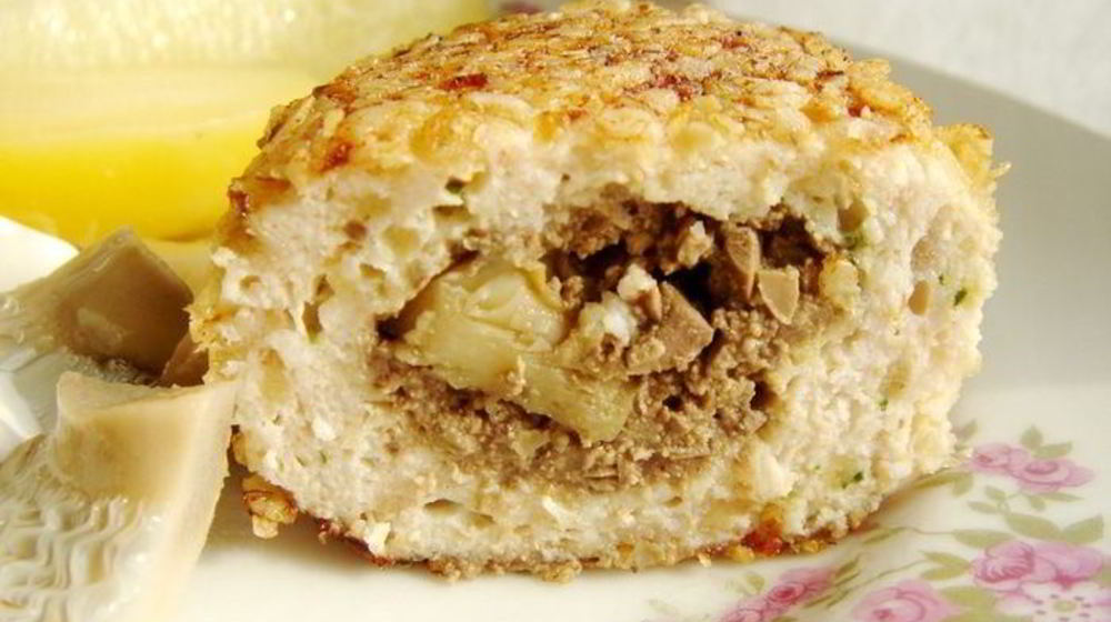 Как приготовить куриные зразы с печенью и солеными груздями