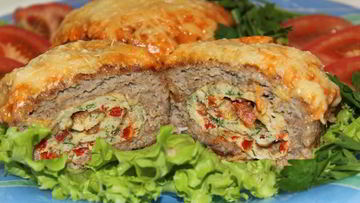 Рецепт Мясных зраз рулетных