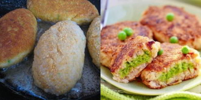 Рецепт рыбных зраз с зеленым горошком