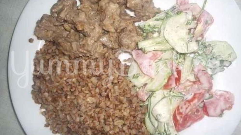 Как приготовить бефстроганов и гречневая каша