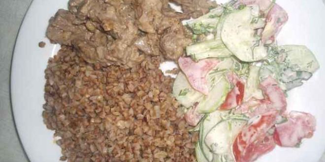 Рецепт бефстроганова и гречневая каша