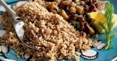 Рецепт Гречки с баклажанами