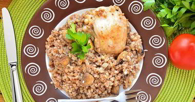 Рецепт Гречки с курицей и грибами