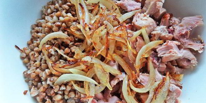 Рецепт гречки с курочкой под сыром