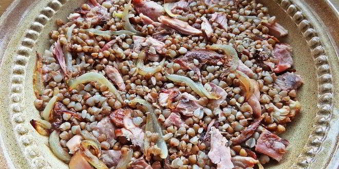 Рецепт гречки с курочкой под сыром